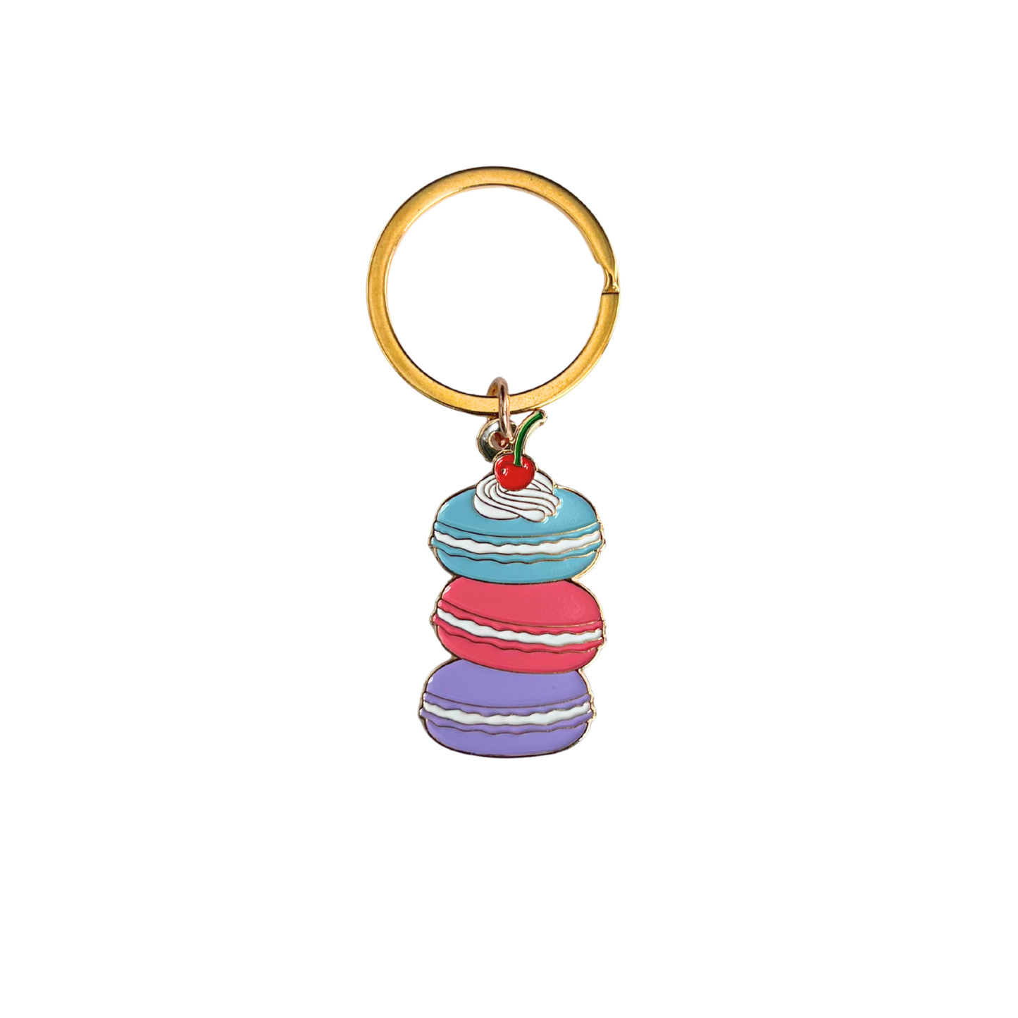 Macaron Enamel Keychain