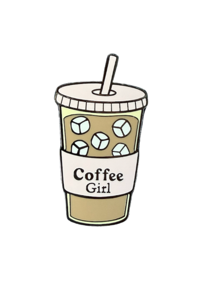 Pink Iced Coffee Enamel Pin