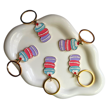 Macaron Enamel Keychain