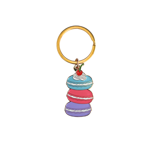 Macaron Enamel Keychain